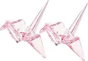 OFFSCH Unique Origami Crane Models Acrylic Craft Toys for Kids Holiday Decorations