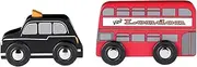Tidlo Mini London Style Red Bus and Black Cab - Vehicle Set