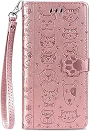 [YBROY] Case for Motorola Edge 30 Ultra, Magnetic Flip Leather Premium Wallet Phone Case, with Card Slot and Folding Stand, Case Cover for Motorola Edge 30 Ultra.(Rose Gold)