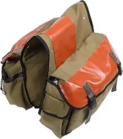 VINTORKY Motorcycle Saddle Bag Bike Tool Bag for Motorcycle Motorcycles Saddlebag Motorcycle Saddlebag Front Fork Bag for Motorcycle Scooter Saddlebags Bicycle Rear Saddle Bag Canvas Khaki