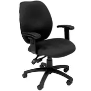YSD SABINA TASK CHAIR WITH ARMS Black 5 Year Warranty