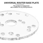 Router Base Plate 6.5inch Clear Acrylic Router Baseplate with Centering FaFZl