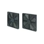 120mm Plastic & Foam Computer Fan Filters with Screws - 2 PACK