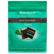 PACK of Bouchard DARK Mint CHOCOLATE THINS CREAMY MINT FILLING 21.2 oz