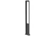 HATHOR Garden Bollard Light 13W Rectangular Dark Grey 3000K IP54 H800mm 242.19LM