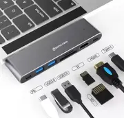 MacBook Pro Thunderbolt Docking Station USB HUB Type C 4K HDMI RJ-45 MultiPort