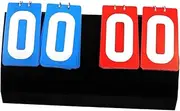 Ｓｉｍｈｏａ Multi Sports Scoreboard 4 Digits Tabletop Score Flipper for Competition