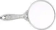 MOTHNUR Retro Handle Handheld Makeup Mirror Portable Compact Mirror for Women for Travel Makeup Vanity and Everyday Use