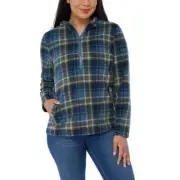 O'Neill Ladies' Half Zip Polar Fleece Hoodie, Blue, Small & LARGE NWT