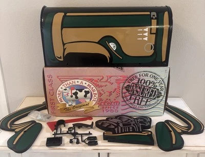 Mail Box More Than A Mailbox Metal Golf Bag Mail Box Post Mount Open Box Vintage