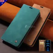 Retro Flip Leather Wallet Case Shockproof For iPhone 16e 15 14 13 12 11 Pro Max