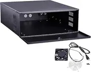 Kenuco Heavy Duty 16 Gauge 15" x 15" x 5" DVR Security Lockbox with Fan