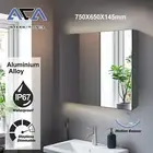 Hand Sweep Dimmable Bathroom Wall LED Mirror Jewellery Cabinet Medicine Storage