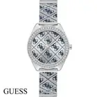 Guess W1279L1 Claudia silver blue Stainless Steel Women's Watch NEW
