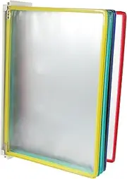 HOMSFOU Wall Mounted File Holder Rack for Office Document Organizer Space Saving Hanging Storage for Books Magazines and Conference Materials Efficient and Lightweight Design