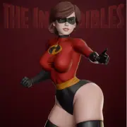 Incredibles Elastigirl Fan Art Resin Statue Pro Painted 1/4 Scale- Made To Order