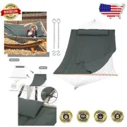 Luxurious Quilted Portable Hammock for Relaxing - Ideal for Backyard & Camping