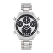 SEIKO PROSPEX SFJ001P1 SFJ001 Men Solar Chronograph SPEEDTIMER Metal Silver