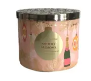 Bath and Body Works 3 Wick Merry Mimosa Candle 14.5 Oz