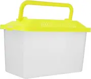 GALPADA Portable Turtle Feeding Box Transparent Reptile Habitat for Goldfish and Turtles Durable Design for Easy Cleaning Lid