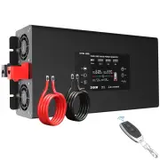 [EU Direct] DATOUBOSS Inverter 2000W/4000W 12V/24V To 230V Pure sine wave Converter with 2 USB, QC3.0, Type-C LCD Displa