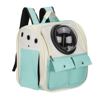 Pet Portable Travel Backpack Carrier for Small Cat Pet Dog, Blue