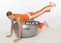 在飛比找Yahoo!奇摩拍賣優惠-快速出貨 台灣製 ALEX 75公分 韻律球 瑜珈球 抗力球