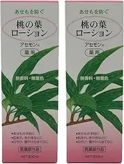 Hiramatsu Shoji Medicated Peach Leaf Lotion New Aceton P, 10.1 fl oz (300 ml) x 2 Lotion