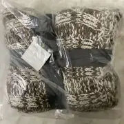 Threshold Brown & Beige Heavy Weight Chunky Cable Knit Throw Blanket 50"X60"