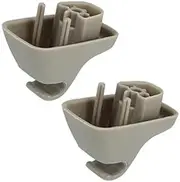 Szwaldaper Gray Sun Visor Retainer Clip Fits 1HS09BD1AA 2 Pcs Sun Visor Clip Replacement