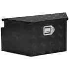 26''W X 11''D X12"H Truck Trailer Tongue Black Aluminum Tool Box Storage w/Key