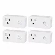 4 Pack Smart Wi-Fi Plug Outlet work with Amazon Alexa and Google Home