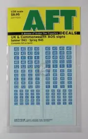 Archer 1/35 UK & Commonwealth AoS Signs (Summer 1943 - Spring 1945) AR77035