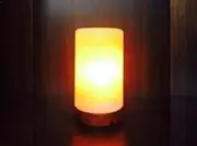 Himalayan Natural Rock Salt Lamps. Natural Ionizer. Pyramid, Cylinder, Globe, Fire Bowl Shapes (Cylinder Shape)