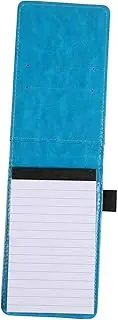 Small Notepad with PU Cover and Card Slot Tear Off Notepad for Daily Planning Note Taking and Inspiration Thick Pages for Work Business and Travel