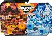 Hot Wheels Monster Trucks Grave Digger vs El Toro Loco 1:64 Scale Double Pack Monster Trucks Children Unisex