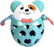SHOWERORO Adorable Dog Design Rattle Soft Chewing for Boy Girl for Sensory Development and Parent Interaction Accessory for Molar Relief
