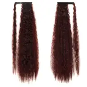 MST8568 Invisible Adhesive Bandage Wigs Corn Perm Long Ponytail Wigs(1BMBUG)