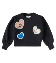 [Molo] Molo Miki sequined cotton sweatshirt Y 6 black