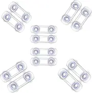 Clear Child Safety Guards & Locks, Ajustable Baby Proofing Cabinet and Drawer Locks,Safe Quick and Easy Child Safety Locks for Cabinets and Drawers-Purpose for Cabinet,Drawers,Freezer,Oven (12PCS, 11*3.5cm/4.33*1.38in)