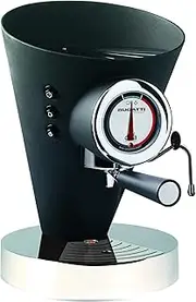 [BUGATTI] Diva Evolution Espresso Coffee and Cappuccino Machine for Ground Coffee and Pads, Non Stop Steam Function, 15 Bar, 950 W, Capacity 0.8 Litres, Elegant Design (Black)