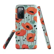For Samsung Galaxy S20 FE Tough Protective Cover, Poppy Field