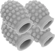 Kisangel 4pcs Silicone Drumstick Tips Flexible Mute Caps for Drumsticks Drum Practice Accessories for Enhanced Skill and Technique for Beginners and Professionals