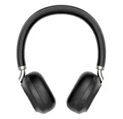 Yealink BH76 Teams Certified Bluetooth Wireless Stereo Headset, Black, ANC, USB-A, Rectractable Microphone, 35 hours battey life