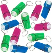 ArtCreativity Flashlight Keychains, Pack of 24, LED Key Chains in Assorted Color