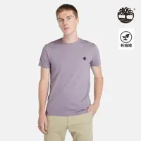 在飛比找momo購物網優惠-【Timberland】男款灰紫色短袖T恤(A2EKJEG7
