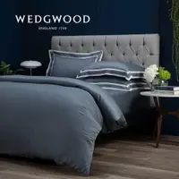 在飛比找PChome24h購物優惠-【WEDGWOOD】簡約天絲兩用被套床包組玉石藍-雙人