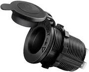 12V Car Cigarette Lighter Socket Waterproof and Dustproof plug socket for Car Truck Motobike Boats Marine ATV
