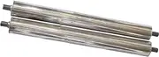 Load capacity 90 kg each, conveyor belt replacement roller, diameter 2.3 inches/6 cm, stainless steel conveyor roller, ideal roller for gravity conveyor, pack of 2 stainless steel roller (total length