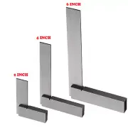 3PC New Engineer Set 2" 4" 6" Machinist Square 90º Right Angle